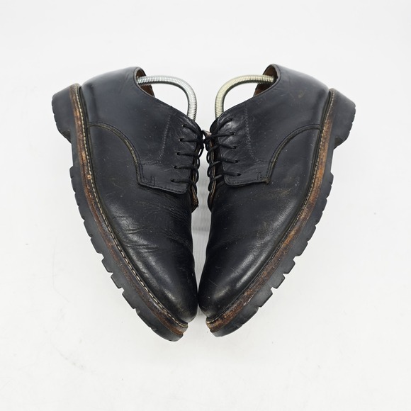 Vintage Polo Ralph Lauren Shoes Men\'s 9 D Oxford Black‎ Leather Plain Toe Derby main image 7